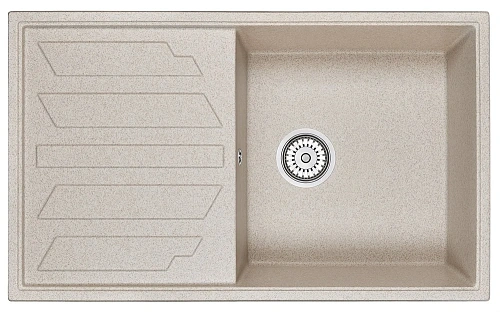 Кухонная мойка Granula 8601, ПИРИТ, кварц 860х500 Кухонная мойка Granula 8601, ПИРИТ, кварц 860х500