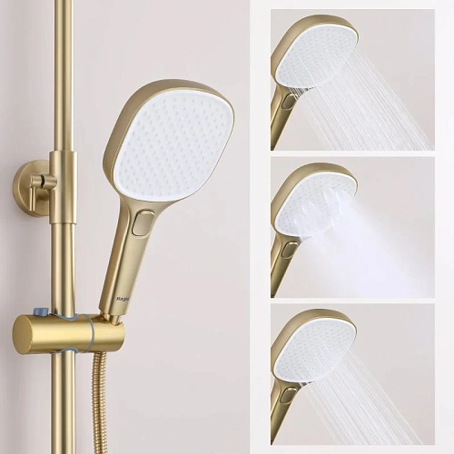 Душевая система Raglo R30.24.03, золотой сатин Душевая система Raglo R30.24.03, золотой сатин