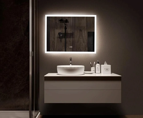 Зеркало AQUAme AQM9104 800х600 с подсветкой и подогревом Зеркало AQUAme AQM9104 800х600 с подсветкой и подогревом