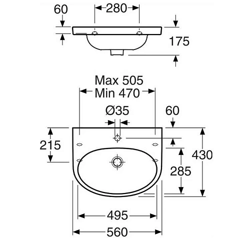 Раковина Gustavsberg Nautic С+ 5556 555699R1 56 x 43 см подвесная, покрытие Ceramicplus Раковина Gustavsberg Nautic С+ 5556 555699R1 56 x 43 см подвесная, покрытие Ceramicplus
