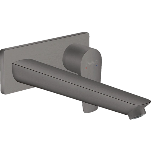 Смеситель для раковины Hansgrohe Talis E настенный с длинным изливом 71734340, шлифованный черный хр Смеситель для раковины Hansgrohe Talis E настенный с длинным изливом 71734340, шлифованный черный хр