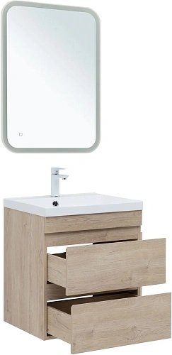 Тумба под раковину Aquanet Нота New 60 дуб светлый 00334197 подвесная Тумба под раковину Aquanet Нота New 60 дуб светлый 00334197 подвесная