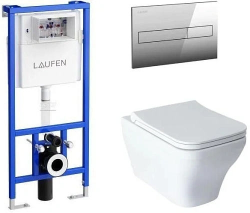 Комплект унитаза Allen Brau Infinity 4.21011.20/8.9466.0.000.000.1 (00316506) с инсталляцией, белый глянец Комплект унитаза Allen Brau Infinity 4.21011.20/8.9466.0.000.000.1 (00316506) с инсталляцией, белый глянец