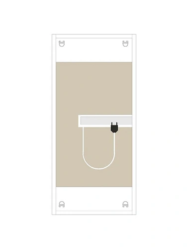 Зеркальный шкаф Style Line Каре 40x80 СС-00002462 универсальнsq с подсветкой, сенсор с диммером Зеркальный шкаф Style Line Каре 40x80 СС-00002462 универсальнsq с подсветкой, сенсор с диммером