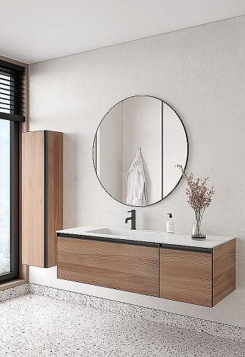 Тумба под раковину Armadi Art QUATRO 2 140см (100+40) WILLOW профиль ANTHRACITE 790-M2-140-W-A Тумба под раковину Armadi Art QUATRO 2 140см (100+40) WILLOW профиль ANTHRACITE 790-M2-140-W-A