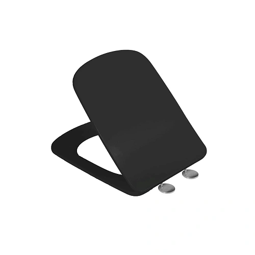 Крышка-сиденье Grossman 49GR40BMS тонкое, черное матовое Крышка-сиденье Grossman 49GR40BMS тонкое, черное матовое