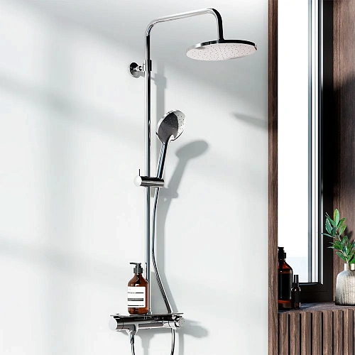 Душевая система Damixa Jupiter 977750000 с термостом хром Душевая система Damixa Jupiter 977750000 с термостом хром