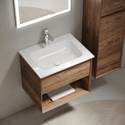 Тумба под раковину Sancos Marmi 1.0 MR1.060ECH 590х445х520 дуб чарльстон, подвесная Тумба под раковину Sancos Marmi 1.0 MR1.060ECH 590х445х520 дуб чарльстон, подвесная