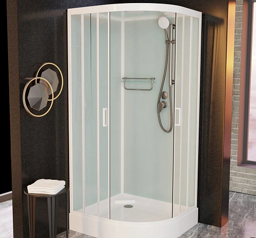 Душевая кабина Frank F420 М White 120x120 20010 закаленное матовое стекло Душевая кабина Frank F420 М White 120x120 20010 закаленное матовое стекло