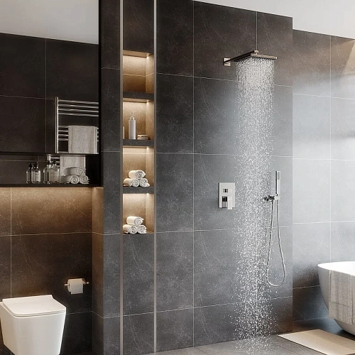 Душевая система BERGES NARDIS 2S, хром встраиваемая 071001 Душевая система BERGES NARDIS 2S, хром встраиваемая 071001