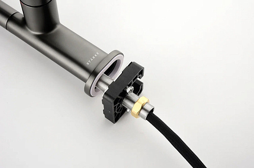 Смеситель для кухни Paulmark NEO вороненая сталь Ne214419-GM Смеситель для кухни Paulmark NEO вороненая сталь Ne214419-GM