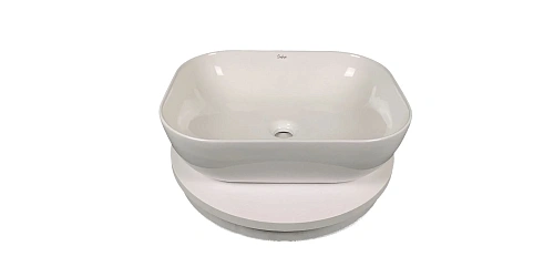 Раковина Sintesi SIN-LVB-APP-403 накладная для ванной комнаты ,белая без отверстия под смеситель Раковина Sintesi SIN-LVB-APP-403 накладная для ванной комнаты ,белая без отверстия под смеситель