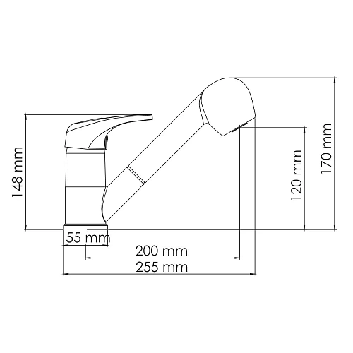 Смеситель для кухни WasserKRAFT Oder 6365 с выдвижной лейкой хром Смеситель для кухни WasserKRAFT Oder 6365 с выдвижной лейкой хром