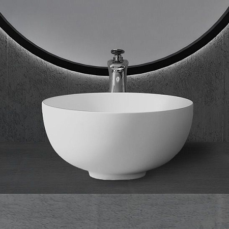 Раковина ABBER Stein AS2617 накладная, белая матовая