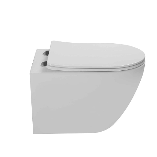 Унитаз подвесной Vincea Globo VT1-14ST Tornado белый, ультратонкое сиденье soft-close Унитаз подвесной Vincea Globo VT1-14ST Tornado белый, ультратонкое сиденье soft-close