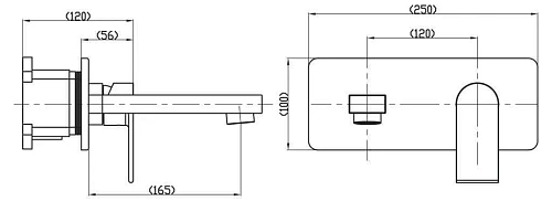 Смеситель для раковины BelBagno NOVA NOV-BLVM-IN встраиваемый сатин Смеситель для раковины BelBagno NOVA NOV-BLVM-IN встраиваемый сатин