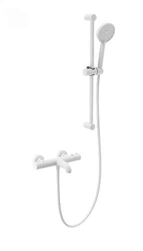 Смеситель для ванны Wonzon & Woghand с термостатом, белый матовый (WW-C2006-A-MW) Смеситель для ванны Wonzon & Woghand с термостатом, белый матовый (WW-C2006-A-MW)