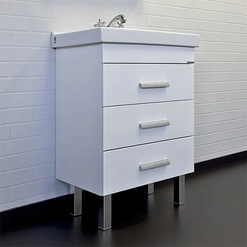 Тумба с раковиной Comforty Никосия 60Н 00-00011160 белый глянец раковина Fest 60 Тумба с раковиной Comforty Никосия 60Н 00-00011160 белый глянец раковина Fest 60