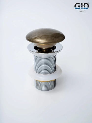 Донный клапан Gid без перелива Bzk100 74404K бронза 7x7x10 Донный клапан Gid без перелива Bzk100 74404K бронза 7x7x10