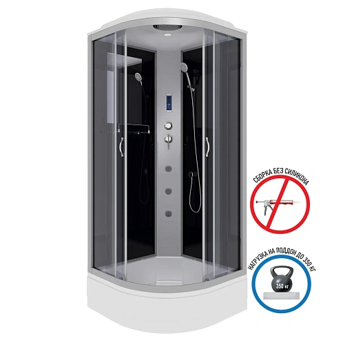 Душевая кабина Niagara Classic NG-3503-14F (800х800х2150) средний поддон (26см) стекло тонированное 35031434F Душевая кабина Niagara Classic NG-3503-14F (800х800х2150) средний поддон (26см) стекло тонированное 35031434F