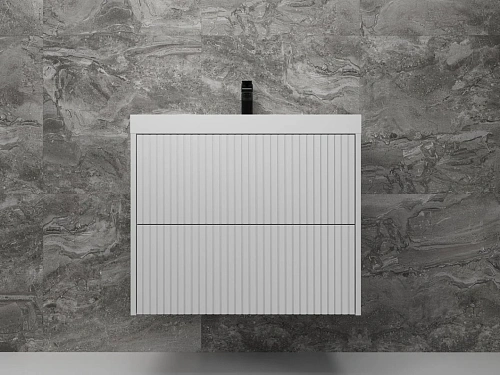 Тумба под раковину Style Line Стокгольм 70, Classic 70 белый рифленый софт, PUSH подвесная ЛС-00002313 Тумба под раковину Style Line Стокгольм 70, Classic 70 белый рифленый софт, PUSH подвесная ЛС-00002313