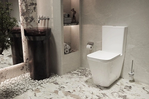 Унитаз напольный Vincea Tornado Q-Line VT2-12T белый, ультратонкое сиденье, soft-close, P-trap Унитаз напольный Vincea Tornado Q-Line VT2-12T белый, ультратонкое сиденье, soft-close, P-trap