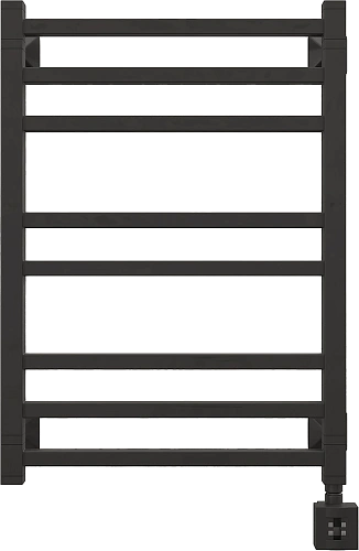 Полотенцесушитель электрический EWRIKA Кассандра PI 70x50 R, черный матовый 510399 Полотенцесушитель электрический EWRIKA Кассандра PI 70x50 R, черный матовый 510399