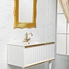 Тумба под раковину Boheme Armadi Art Vallessi Avantgarde Canale 100 843-100-WG подвесная Белая Золот Тумба под раковину Boheme Armadi Art Vallessi Avantgarde Canale 100 843-100-WG подвесная Белая Золот