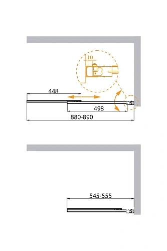 Шторка на ванну CEZARES SLIDER-VF-11-90/150-C-GM 90см стекло прозрачное, профиль оружейная сталь Шторка на ванну CEZARES SLIDER-VF-11-90/150-C-GM 90см стекло прозрачное, профиль оружейная сталь