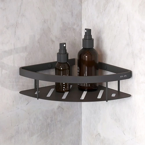 Душевой уголок AM.PM Gem 80x80 WK90EM с душевой системой и аксессуарами, профиль черный матовый, стекло прозрачное Душевой уголок AM.PM Gem 80x80 WK90EM с душевой системой и аксессуарами, профиль черный матовый, стекло прозрачное