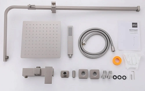 Душевая система ABBER Daheim AF8220SPL без излива, сатин Душевая система ABBER Daheim AF8220SPL без излива, сатин