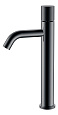 Детальная картинка товара «смеситель для раковины boheme stick shine gun metal высокий с ручкой touch 122-sgm.2 графит глянец»