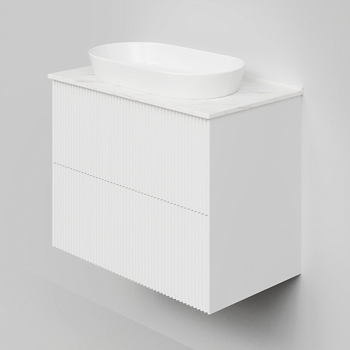 Тумба под раковину La Fenice TERRA TWIN Bianco 80 NFNC-01-TER-B-80-2-3-GG белая матовая с белой столешницей Тумба под раковину La Fenice TERRA TWIN Bianco 80 NFNC-01-TER-B-80-2-3-GG белая матовая с белой столешницей