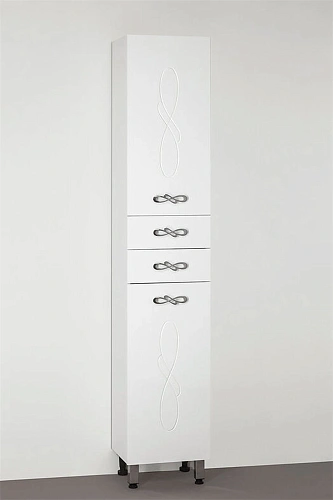 Шкаф-пенал Style Line Венеция 36 (2 ящика) белый ЛС-00000265 Шкаф-пенал Style Line Венеция 36 (2 ящика) белый ЛС-00000265