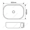 Раковина MELANA MLN-78104 78104-805 Раковина MELANA MLN-78104 78104-805