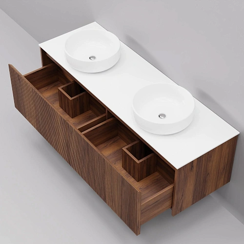 Тумба с раковиной ArtDecco Camilla 140 ACM14W22D300 черный орех Тумба с раковиной ArtDecco Camilla 140 ACM14W22D300 черный орех