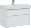 Картинка анонса товара «тумба с раковиной aquanet nova lite 90 белый (2 ящика) 00245248»