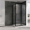 Душевой уголок ABBER Schwarzer Diamant AG30140B5-S80B5 140x80 см универсальный, профиль черный, стекло прозрачное Душевой уголок ABBER Schwarzer Diamant AG30140B5-S80B5 140x80 см универсальный, профиль черный, стекло прозрачное