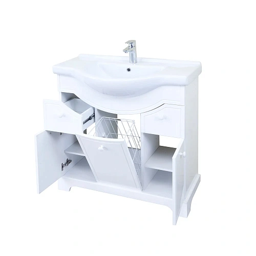 Тумба под раковину Aquaton Элен 85 белый 1A218701EN010 Тумба под раковину Aquaton Элен 85 белый 1A218701EN010