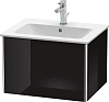 Тумба под раковину Duravit XSquare XS407104040 подвесная 61 см черный глянцевый