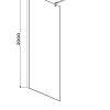 Душевая перегородка Aquatek Walk in 700x2000 профиль хром, стекло прозрачное AQ WIW 07020CH Душевая перегородка Aquatek Walk in 700x2000 профиль хром, стекло прозрачное AQ WIW 07020CH