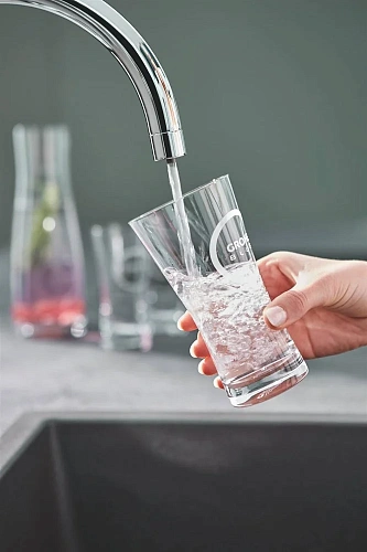 Смеситель для кухни GROHE Blue с высоким изливом для водопроводной и фильтрованной воды, хром (33251 33251000 Смеситель для кухни GROHE Blue с высоким изливом для водопроводной и фильтрованной воды, хром (33251 33251000