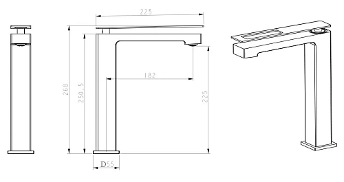 Смеситель для раковины Boheme Q 142-GB.2 Gold Black.2 Смеситель для раковины Boheme Q 142-GB.2 Gold Black.2
