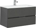 Тумба под раковину Aquanet Алвита 90 серый антрацит 00240111 Тумба под раковину Aquanet Алвита 90 серый антрацит 00240111