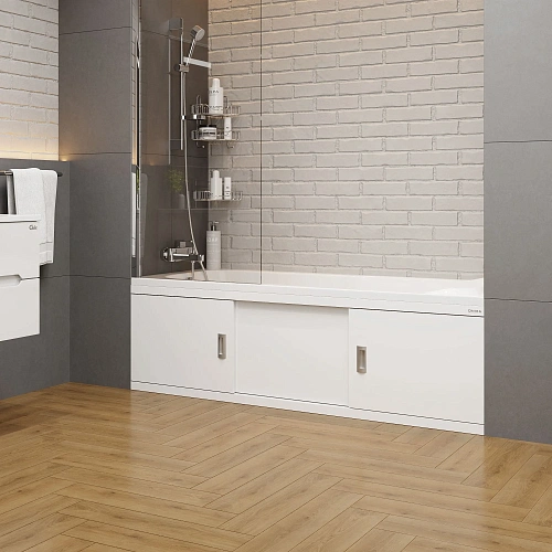 Экран для ванны фронтальный Onika Монако-Эконом 160 см 516007 белый Экран для ванны фронтальный Onika Монако-Эконом 160 см 516007 белый