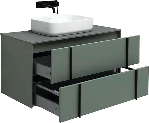 Тумба под раковину Allen Brau Reality 100 1.32007.CGM олива матовый Тумба под раковину Allen Brau Reality 100 1.32007.CGM олива матовый