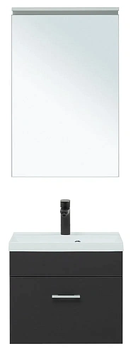 Комплект мебели Aquanet Верона 50 черный матовый 00287634 Комплект мебели Aquanet Верона 50 черный матовый 00287634