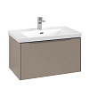 Картинка анонса товара «тумба под раковину villeroy &amp; boch subway 3.0 с подсветкой taupe / taupe c573l0vm»