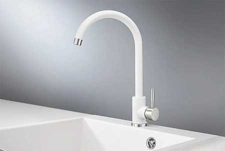 Смеситель для кухни GRANULA (ST-4031, БЕЛЫЙ) Смеситель для кухни GRANULA (ST-4031, БЕЛЫЙ)