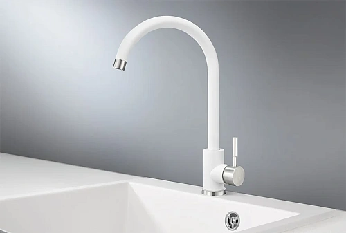 Смеситель для кухни GRANULA (ST-4031, БЕЛЫЙ) Смеситель для кухни GRANULA (ST-4031, БЕЛЫЙ)